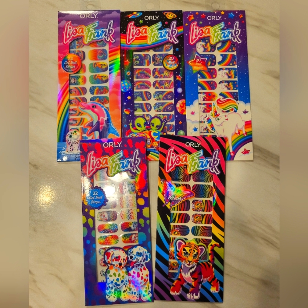 Lisa Frank Orly Nail Wraps NWT